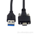 Hochwertiger USB-3,0 mit Doppelschraube